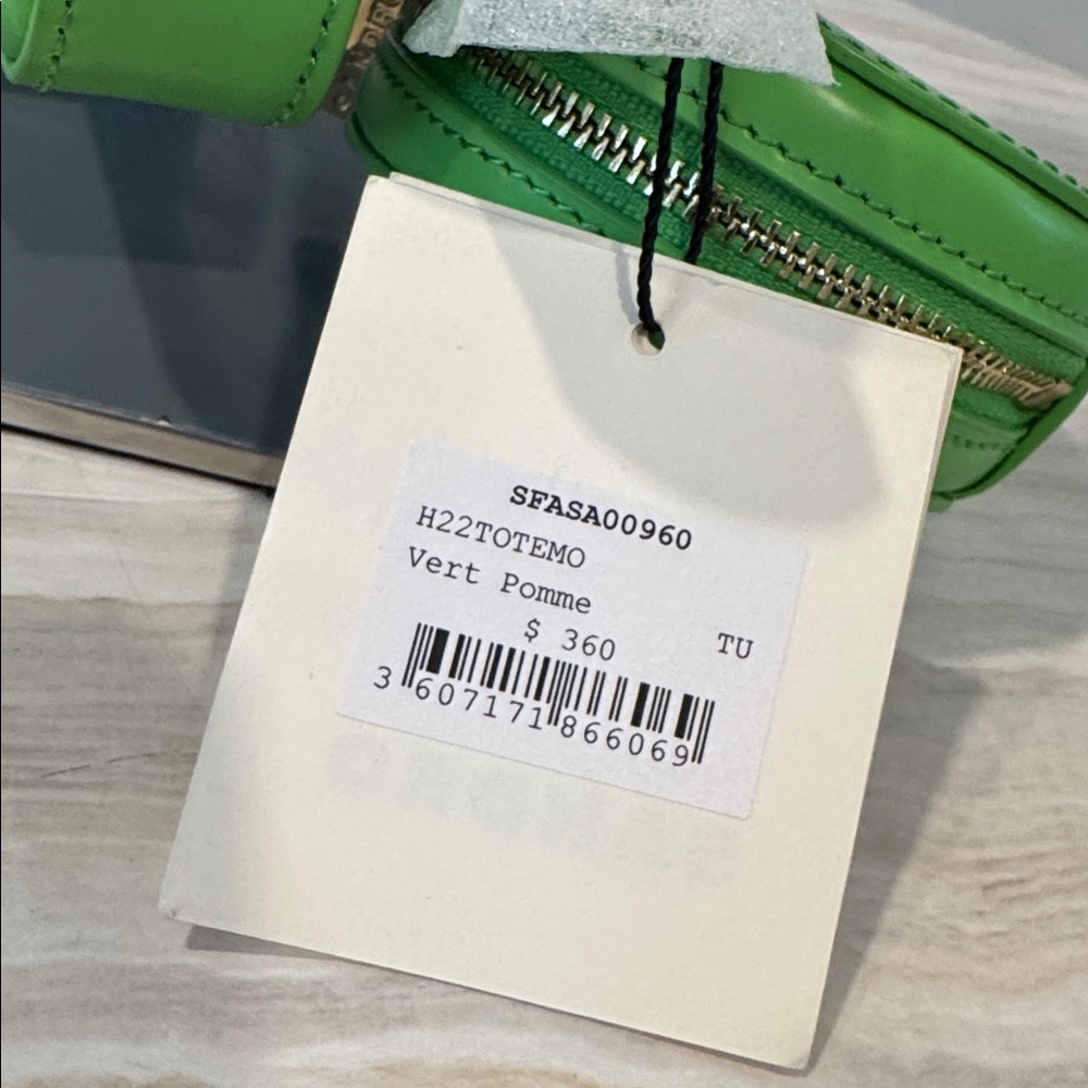 Sandro Bag Totemo Mini Leather Green Shoulder Bag - Picture 8 of 17